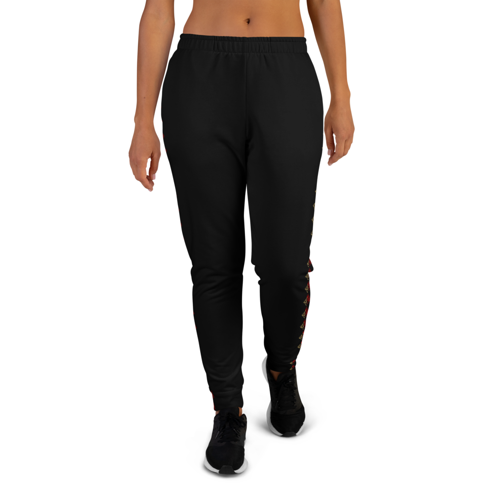 Stripe Joggers | Black | Women's-fit