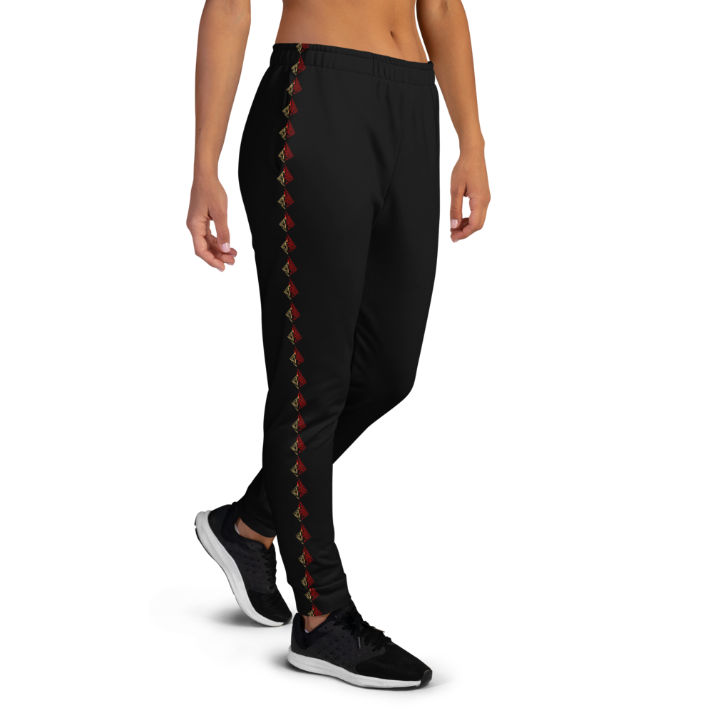 Stripe Joggers | Black | Women's-fit