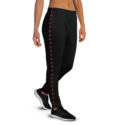 Stripe Joggers | Black | Women's-fit