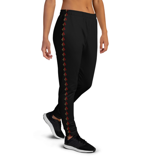 Stripe Joggers | Black | Women's-fit